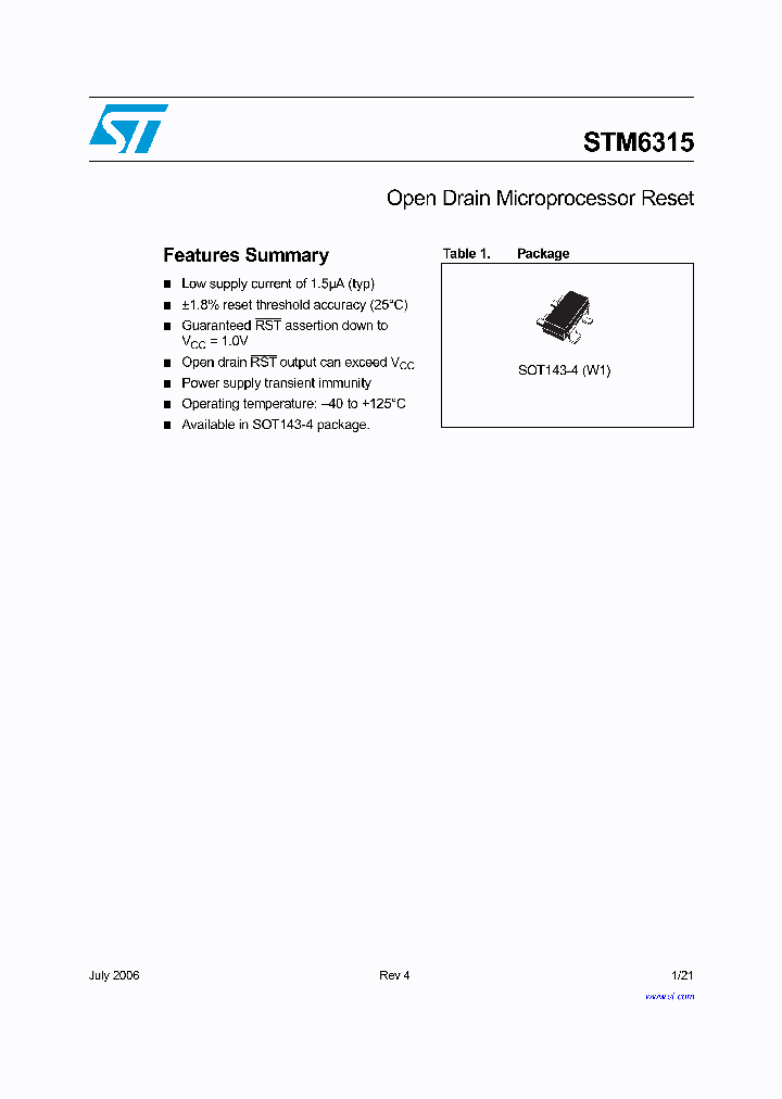 STM6315SAW13F_654315.PDF Datasheet