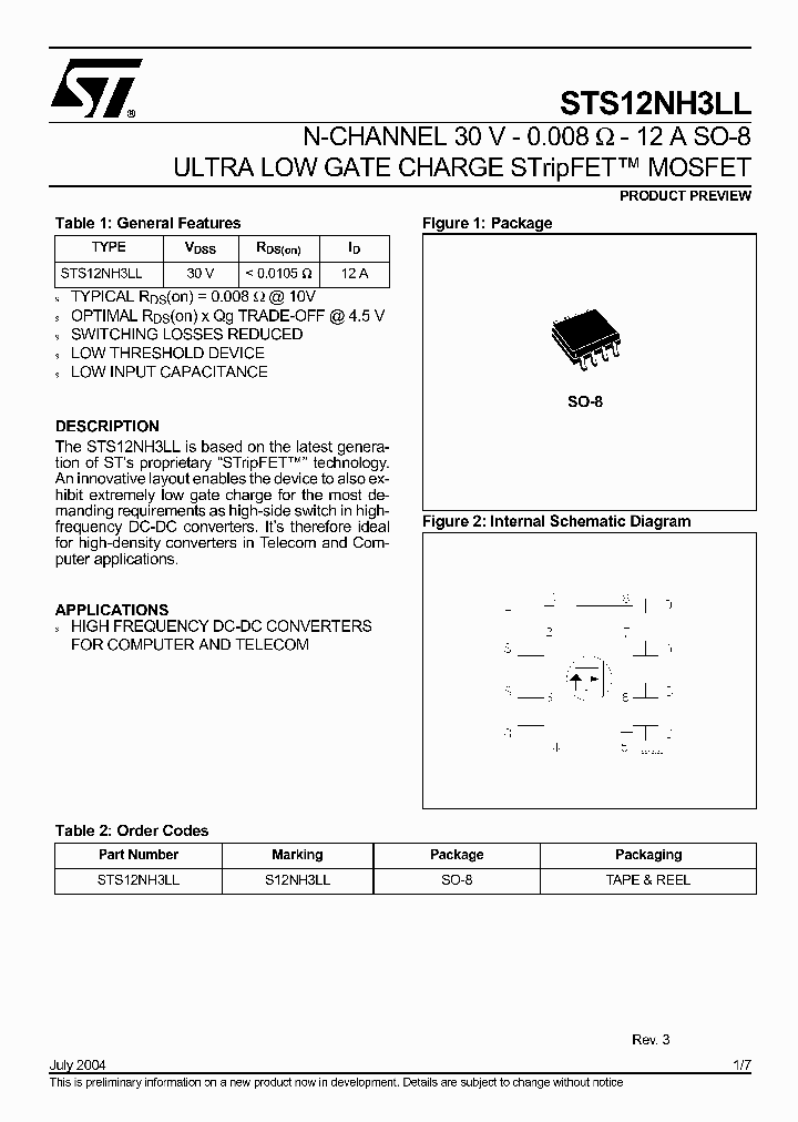 STS12NH3LL_753569.PDF Datasheet