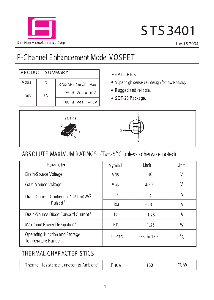 STS3401_637242.PDF Datasheet