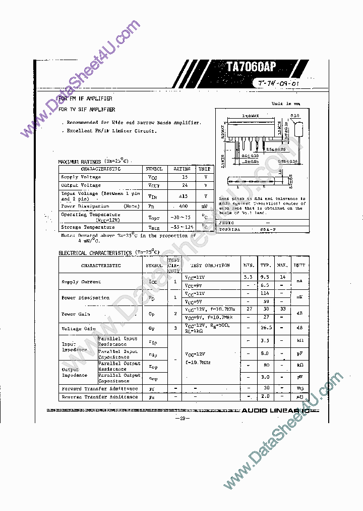 TA7060AP_561062.PDF Datasheet