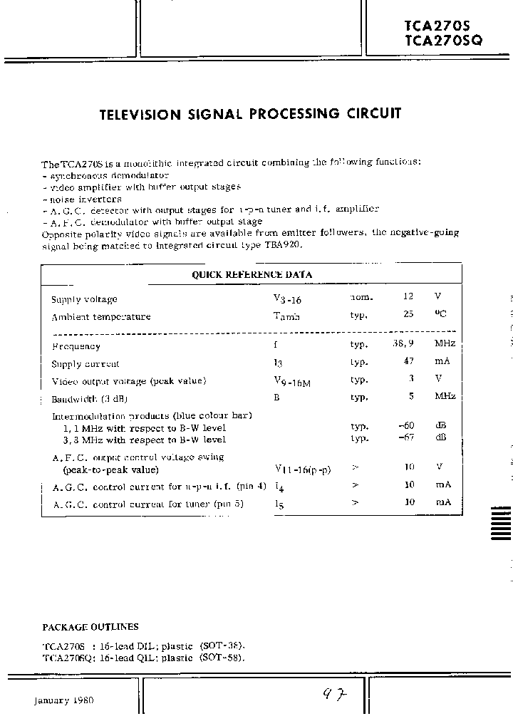 TCA270S_713498.PDF Datasheet