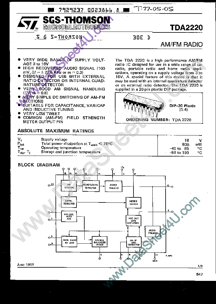 TDA2220_783168.PDF Datasheet