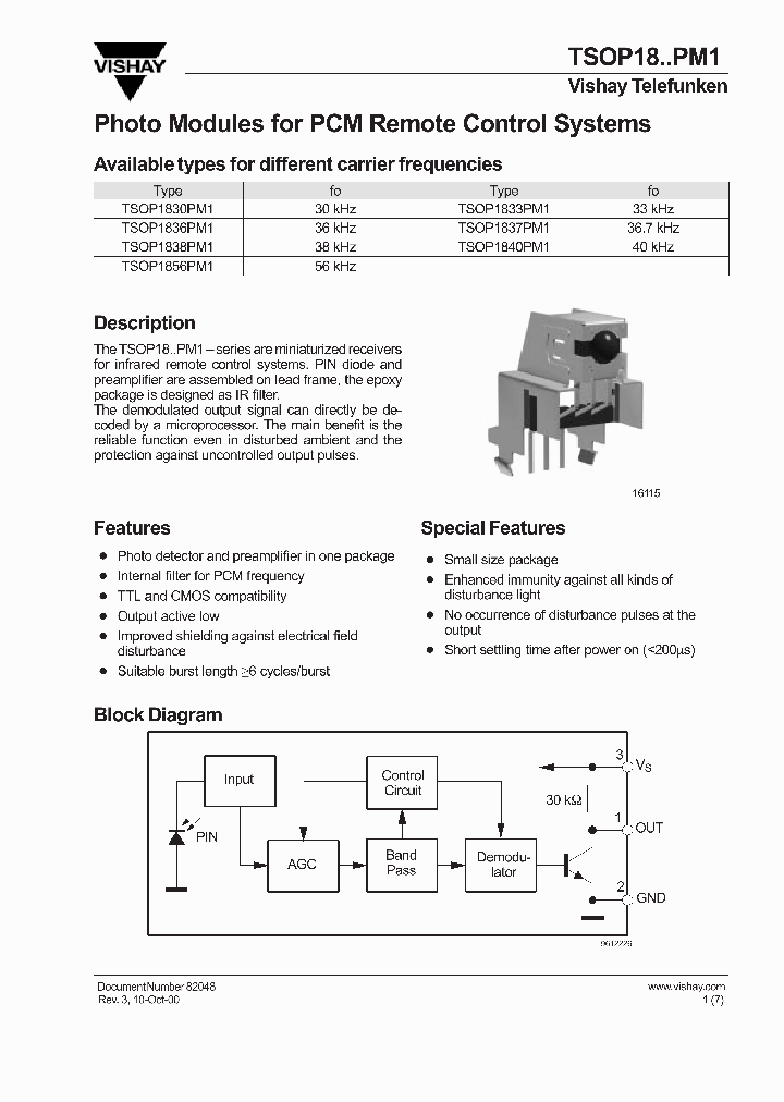 TSOP1830PM1_571296.PDF Datasheet