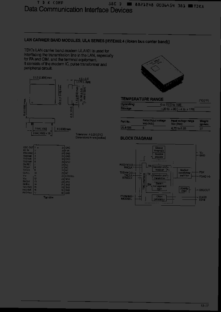 ULA101_612857.PDF Datasheet