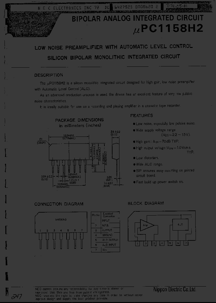 UPC1158H2_777459.PDF Datasheet