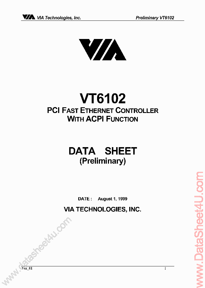 VT6102_589773.PDF Datasheet