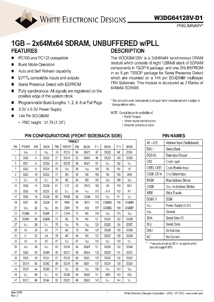 W3DG64128V-D1_653487.PDF Datasheet