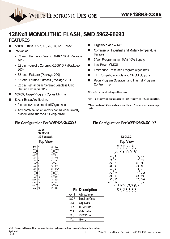 WMF128K8-120CC5A_634945.PDF Datasheet