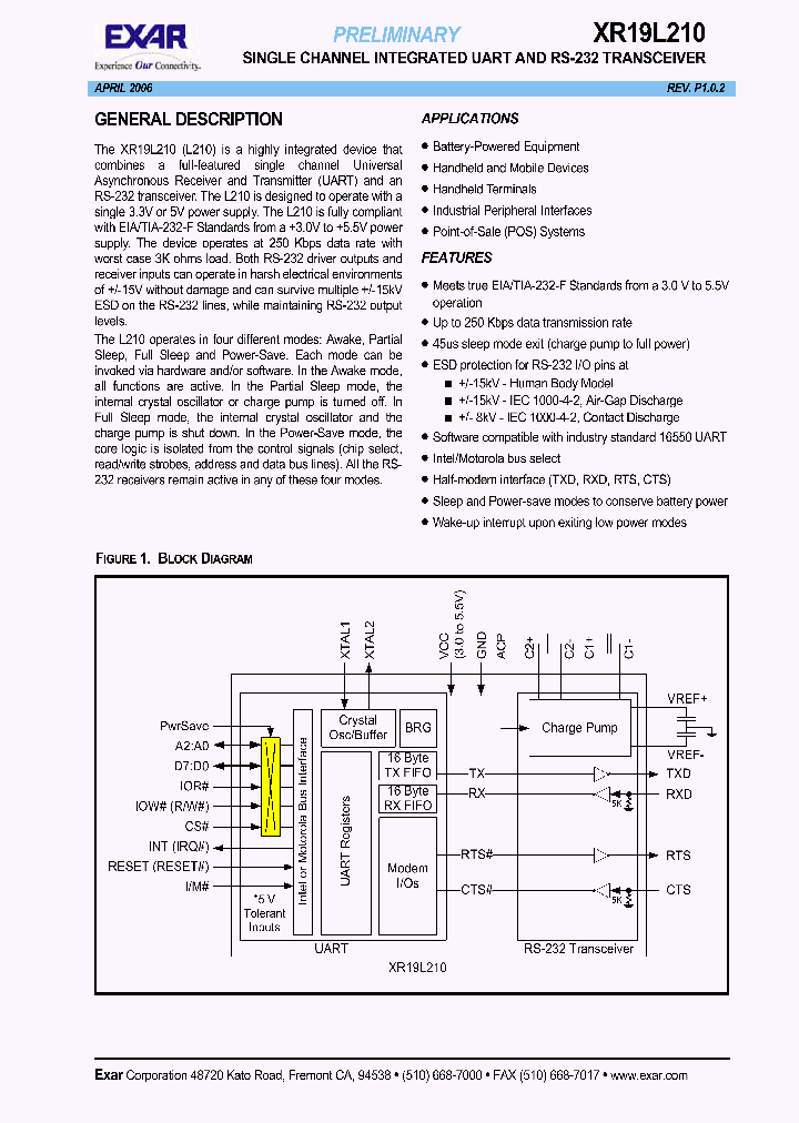 XR19L210_628105.PDF Datasheet