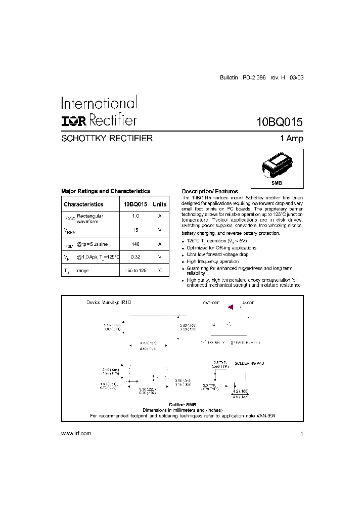 10BQ015TR_912954.PDF Datasheet