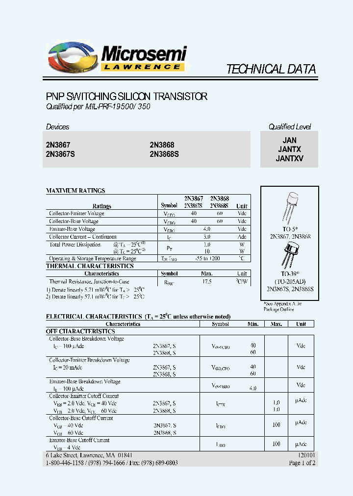 JAN2N3867_797875.PDF Datasheet