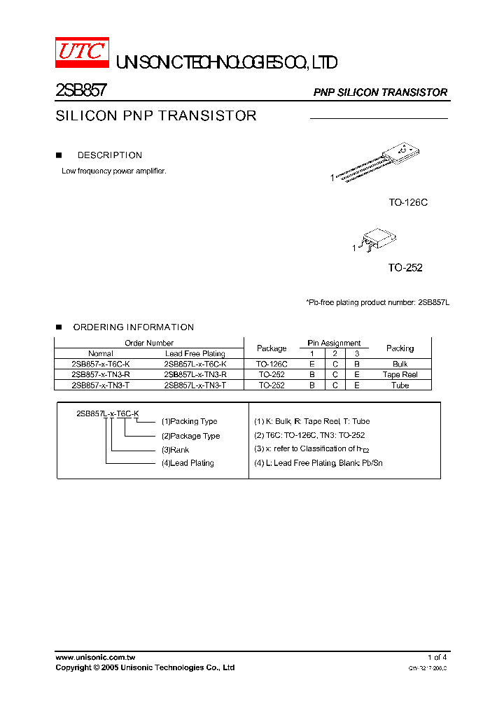 2SB857_1011068.PDF Datasheet
