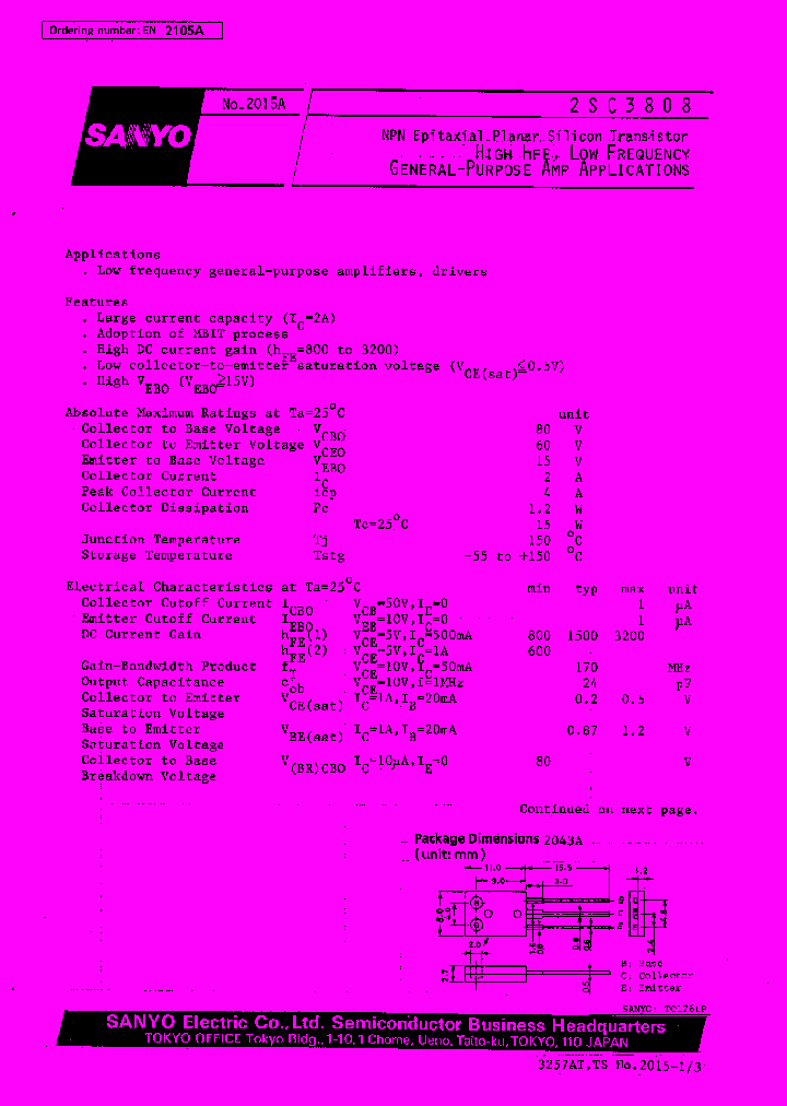 2SC3808_1016976.PDF Datasheet