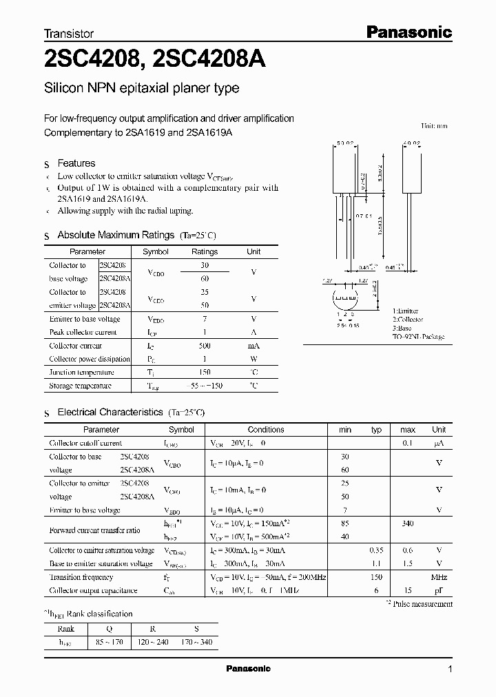 2SC4208_1016816.PDF Datasheet