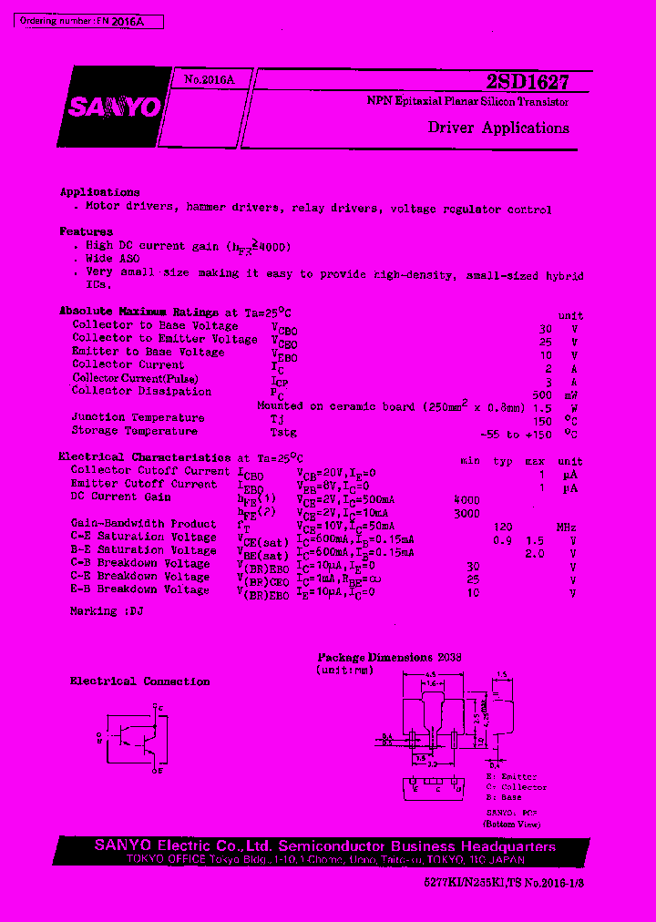 2SD1627_823613.PDF Datasheet