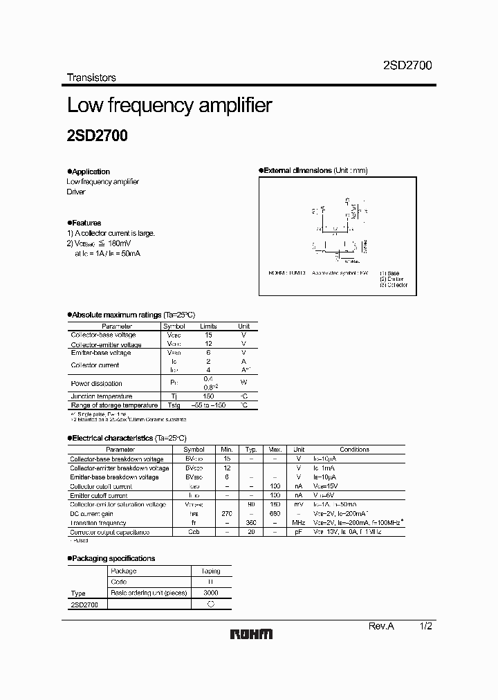 2SD2700_1016178.PDF Datasheet