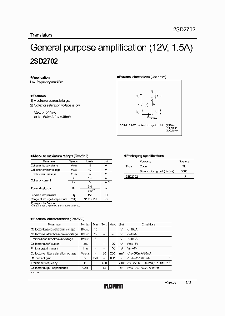 2SD2702_1016180.PDF Datasheet