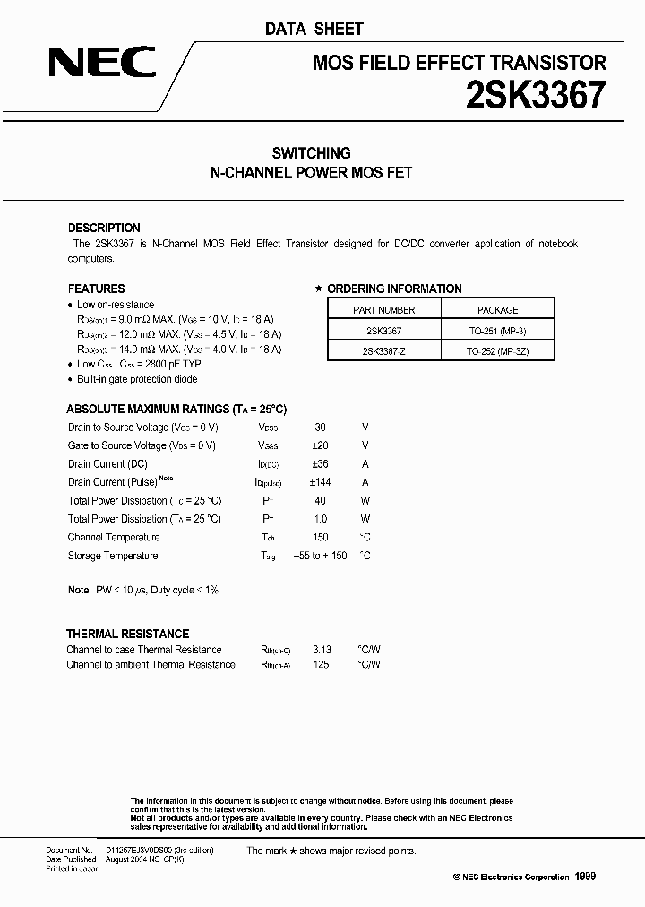 2SK3367-Z-E2_1027962.PDF Datasheet