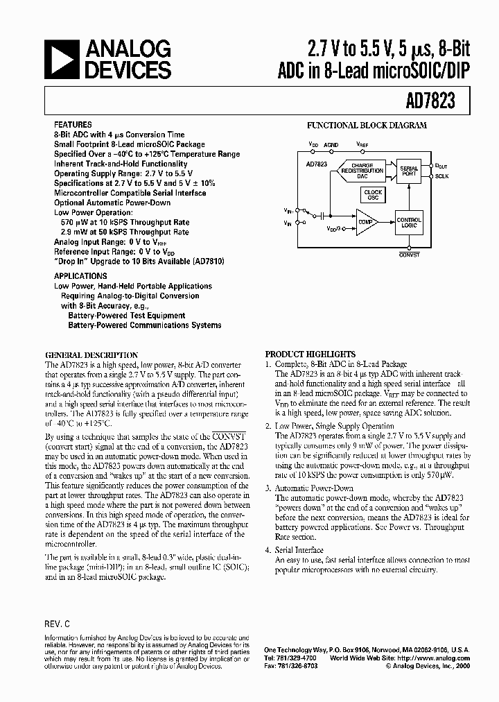 AD7823YR-REEL7_831606.PDF Datasheet