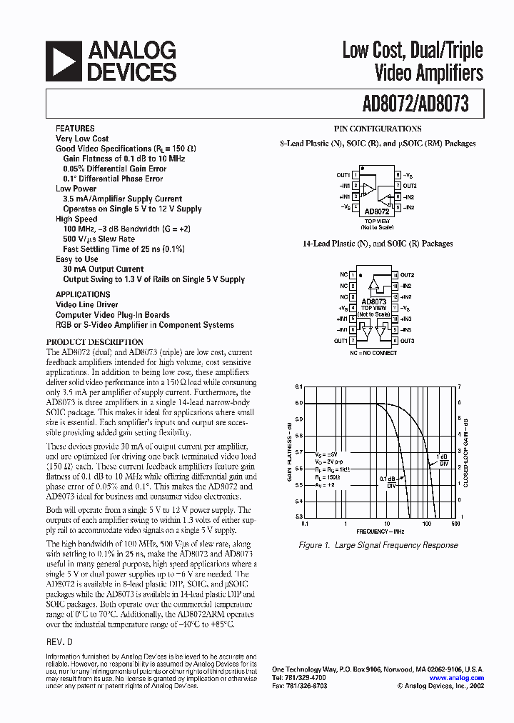 AD8073JRZ_831864.PDF Datasheet