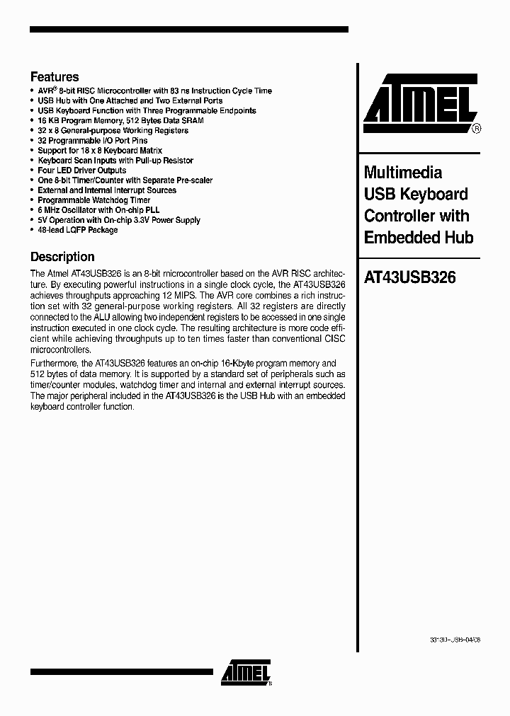 AT43USB32606_808659.PDF Datasheet