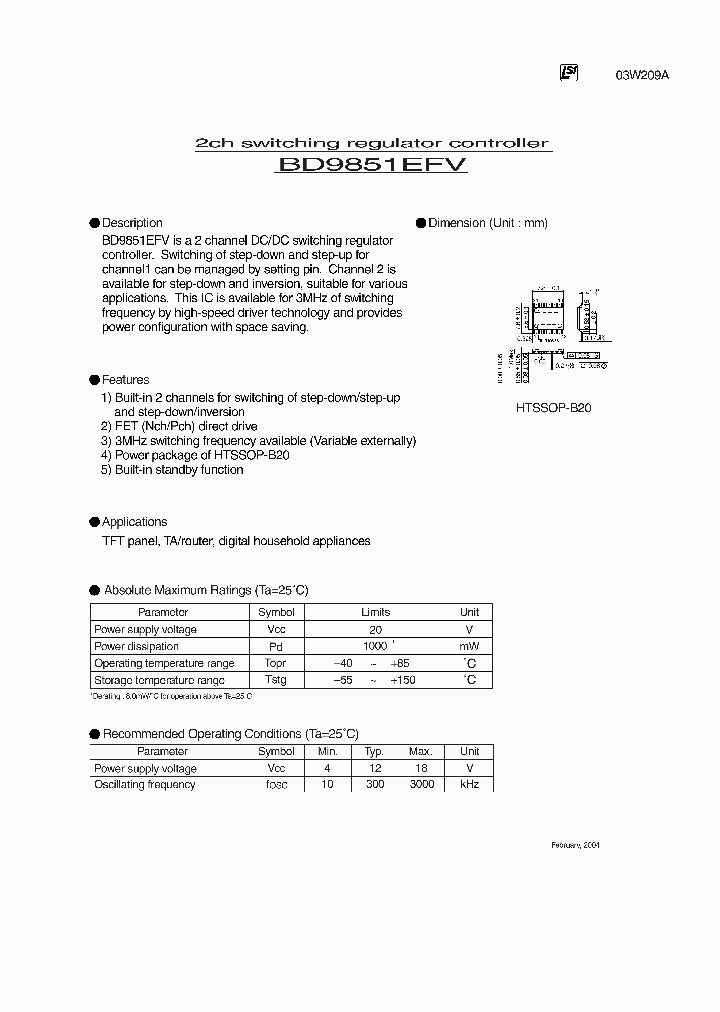 BD9851EFV_1019374.PDF Datasheet