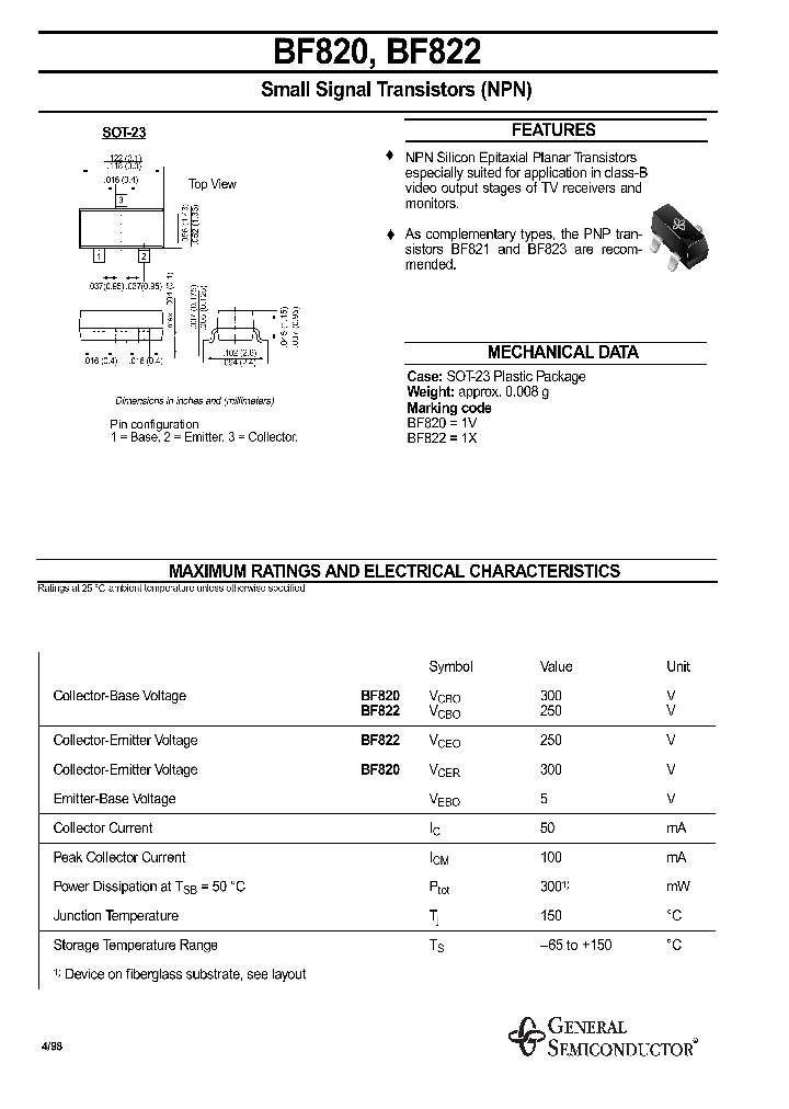 BF822_956144.PDF Datasheet