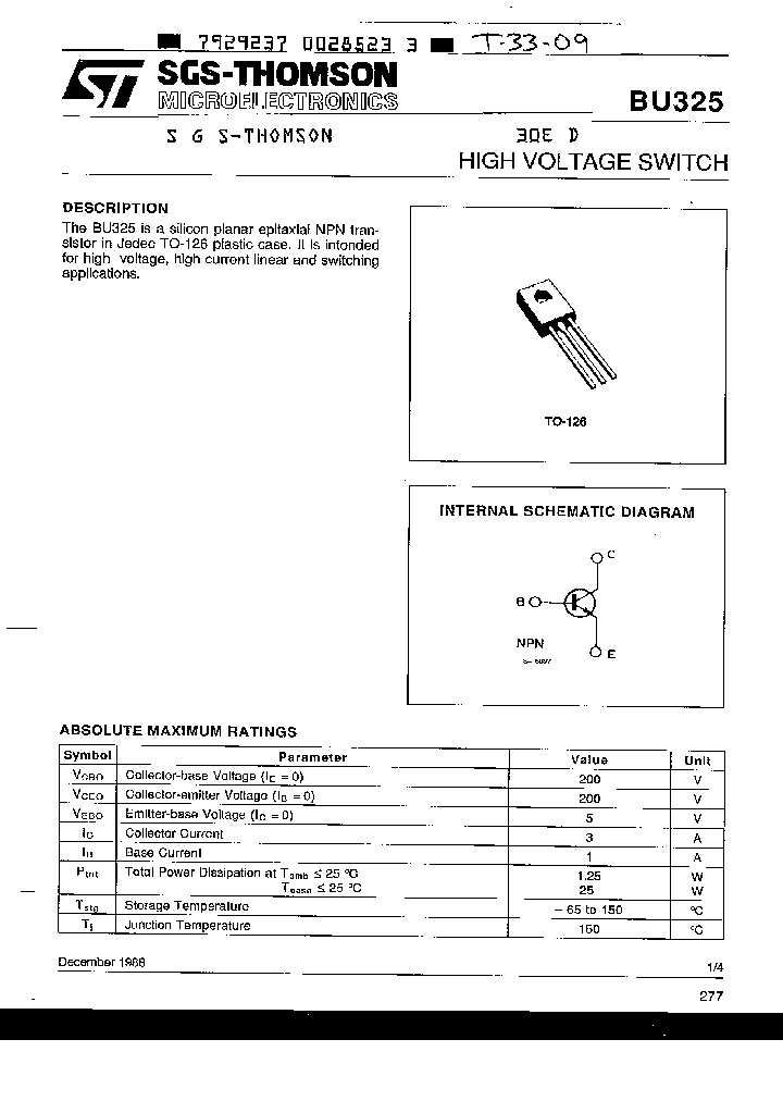 BU325_952199.PDF Datasheet