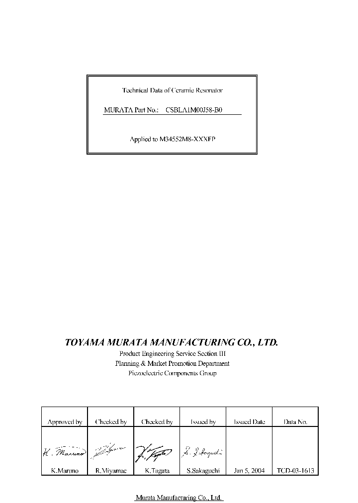 CSBLA1M_797235.PDF Datasheet