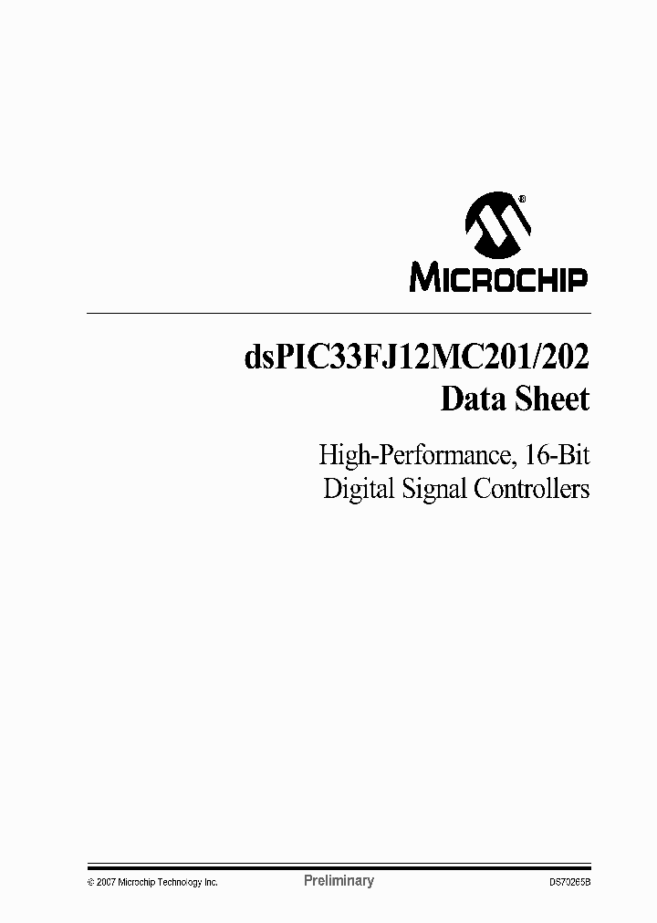 DSPIC33FJ12MC201_925501.PDF Datasheet