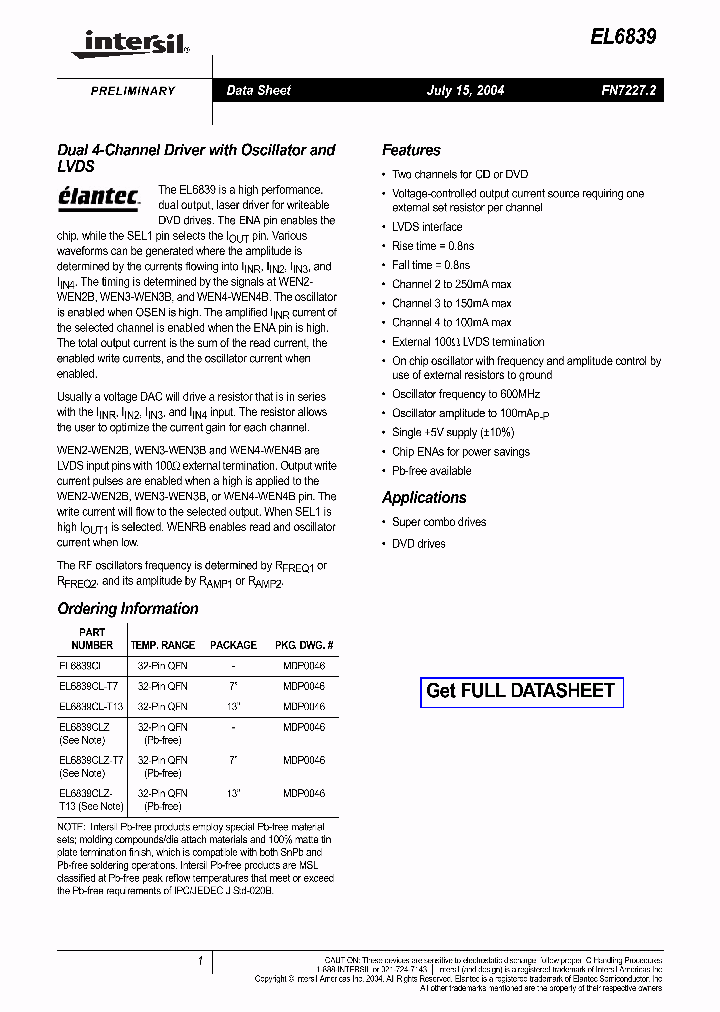 EL6839CL_830706.PDF Datasheet