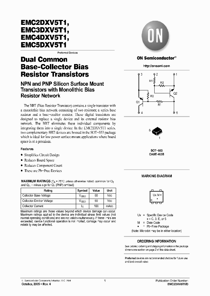 EMC2DXV5T5G_741283.PDF Datasheet