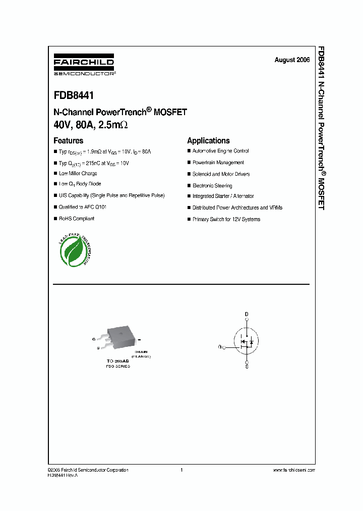 FDB8441_728866.PDF Datasheet