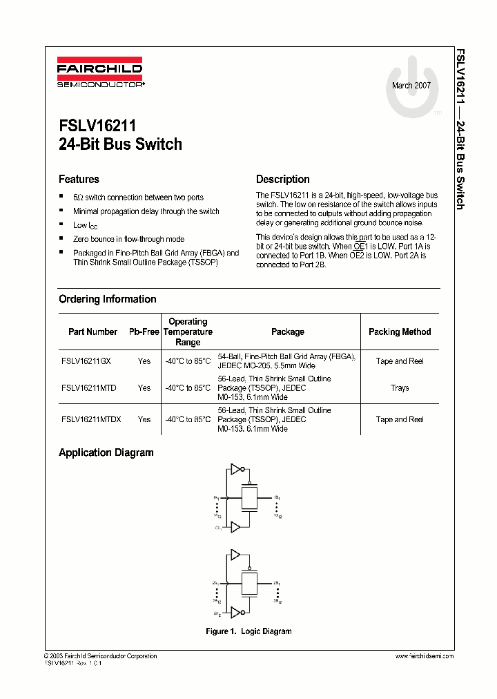 FSLV16211GX_705585.PDF Datasheet