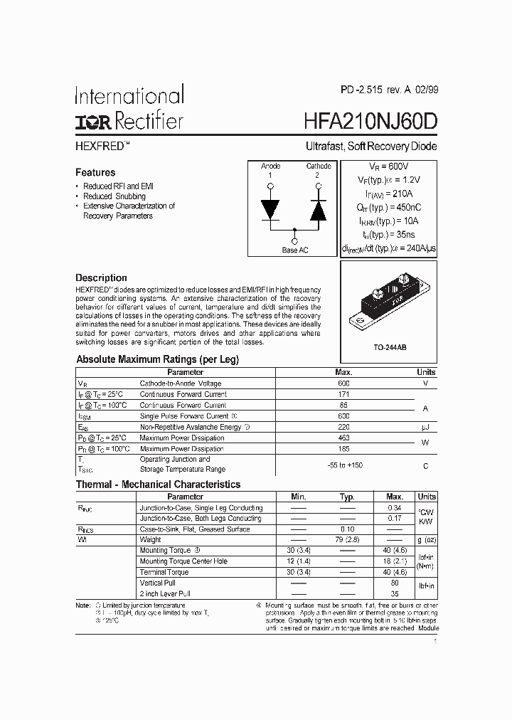 HFA210NJ60D_850974.PDF Datasheet