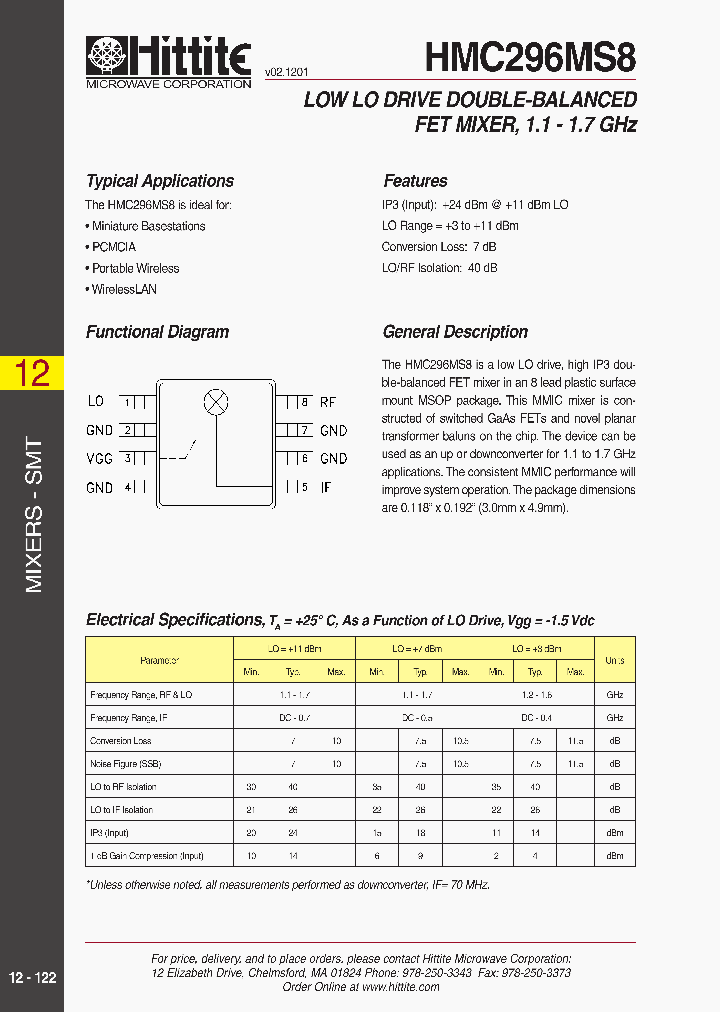 HMC296MS8_905478.PDF Datasheet