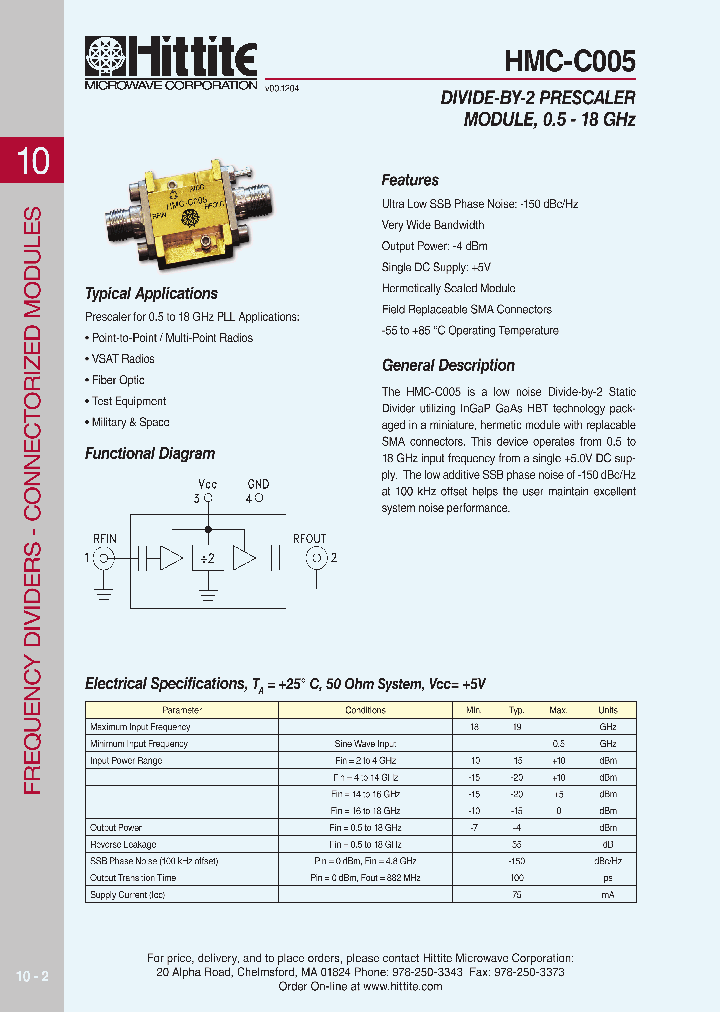 HMC-C005_615333.PDF Datasheet