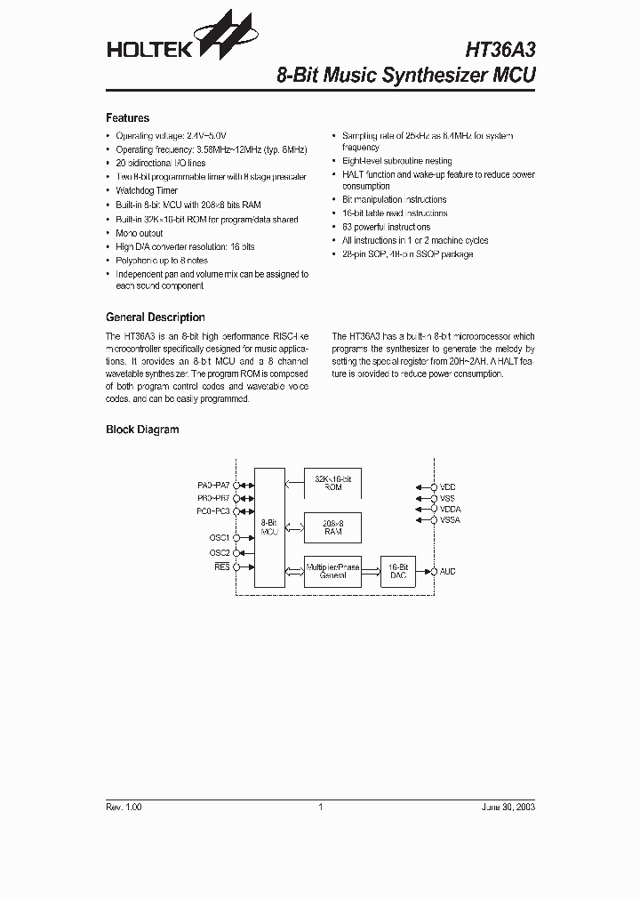 HT36A3_952034.PDF Datasheet