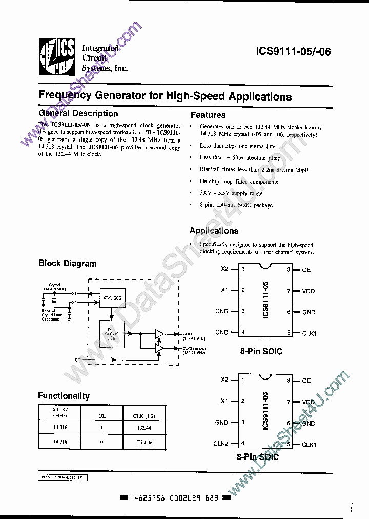 ICS9111-05_822820.PDF Datasheet