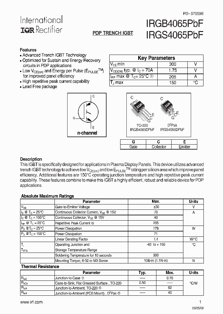 IRGB4065PBF_702786.PDF Datasheet