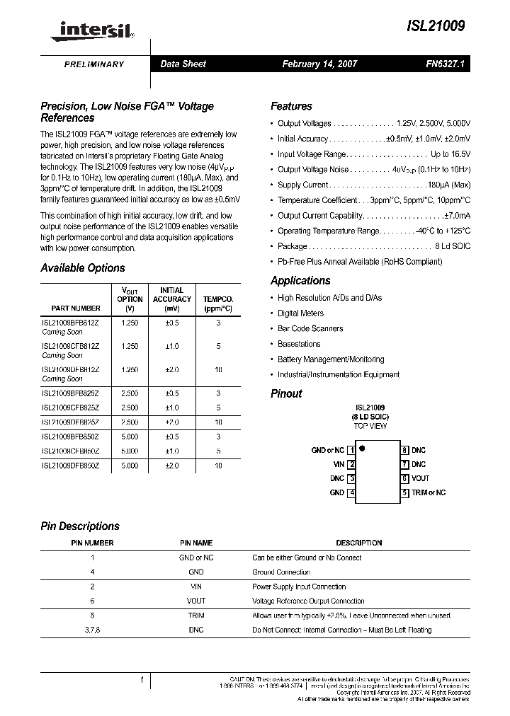 ISL21009_717434.PDF Datasheet