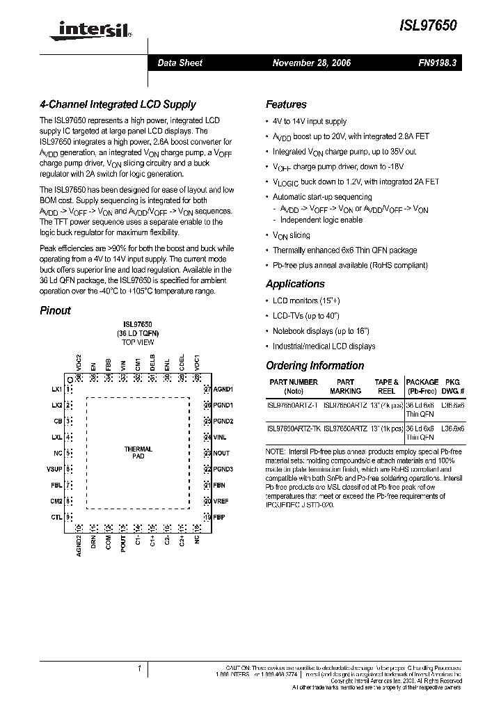 ISL97650_704631.PDF Datasheet