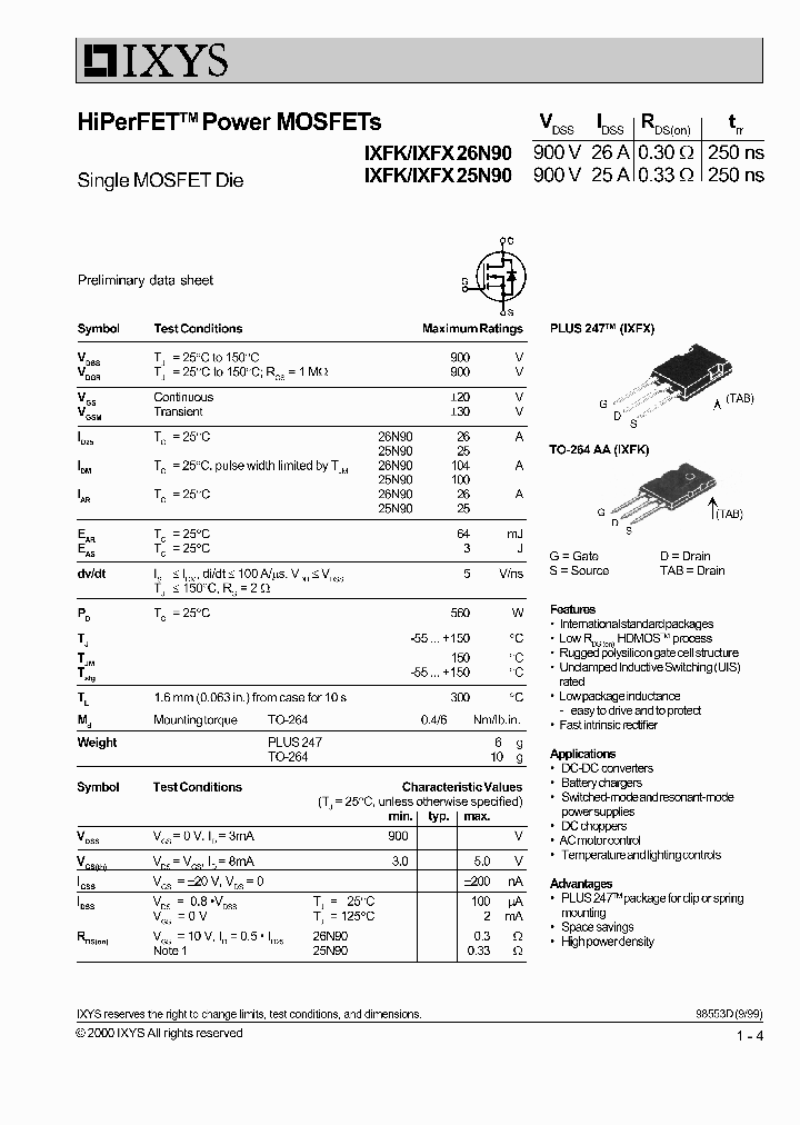 IXFK25N90_680917.PDF Datasheet