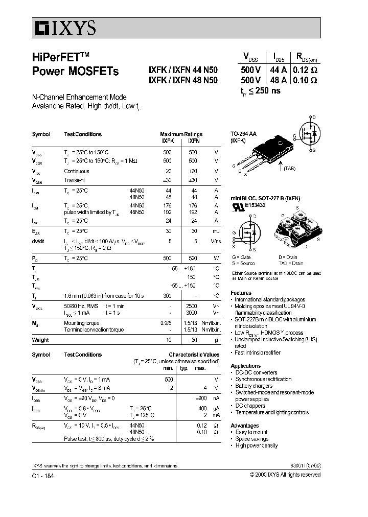 IXFN44N50_873987.PDF Datasheet