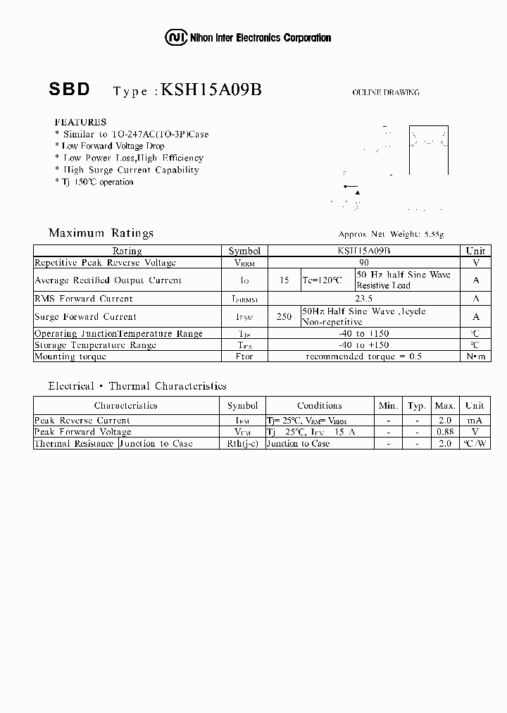 KSH15A09B_610652.PDF Datasheet