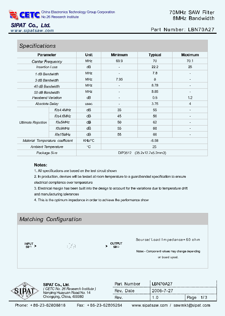 LBN70A27_669437.PDF Datasheet