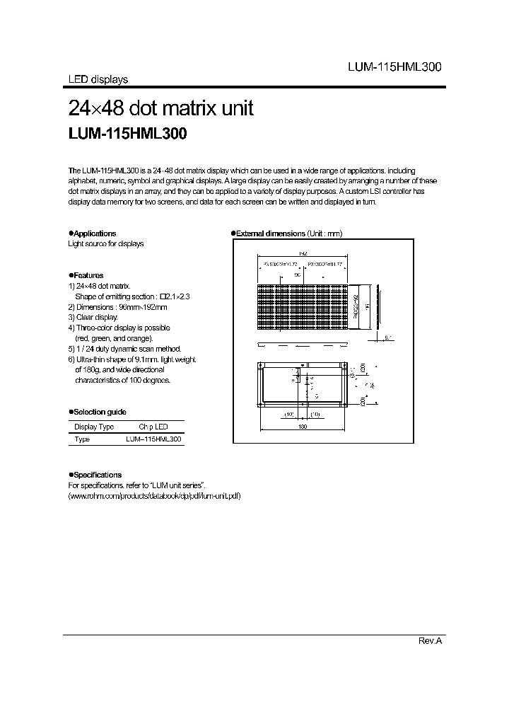 LUM-115HML300_721866.PDF Datasheet