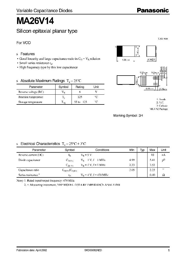 MA26V14_703174.PDF Datasheet