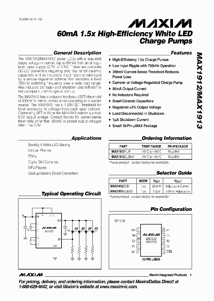 MAX1913EUB50_825934.PDF Datasheet