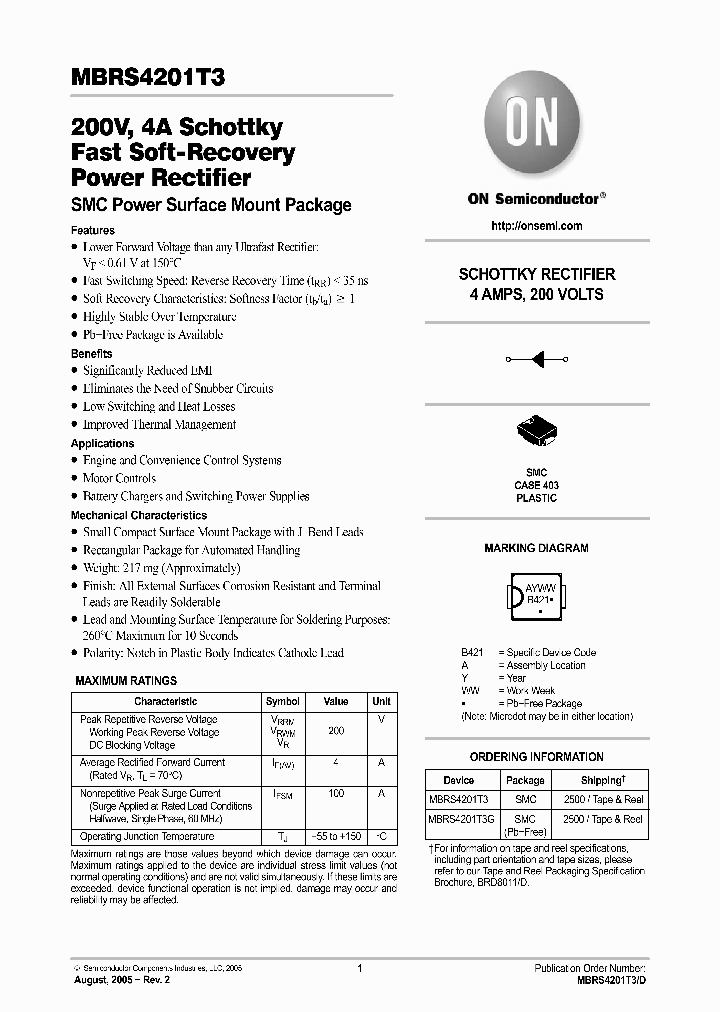 MBRS4201T3_741890.PDF Datasheet